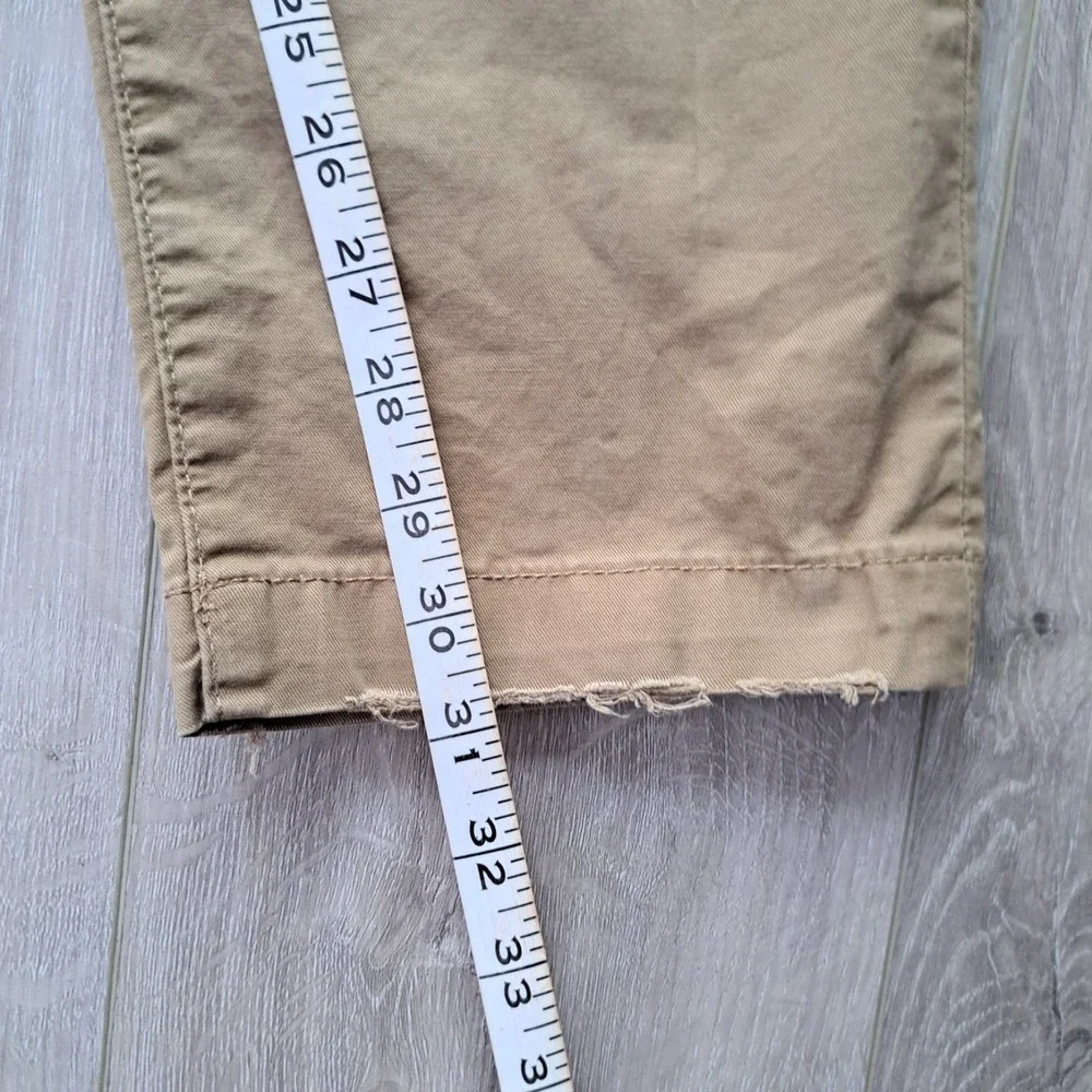 Mens American Eagle 38x31 Slim Lived-In Khakis Pants Flex Beige Brown NWT